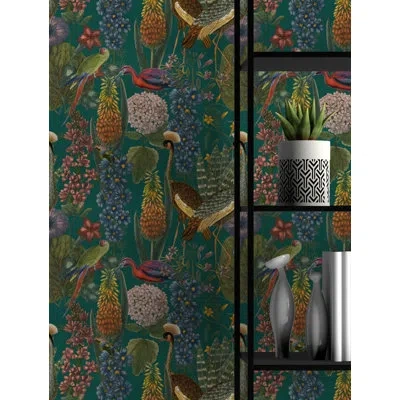 Soicher Marin Yuki Osada Tropical Dream 33' L X 20.5" W Wallpaper Roll In Multi