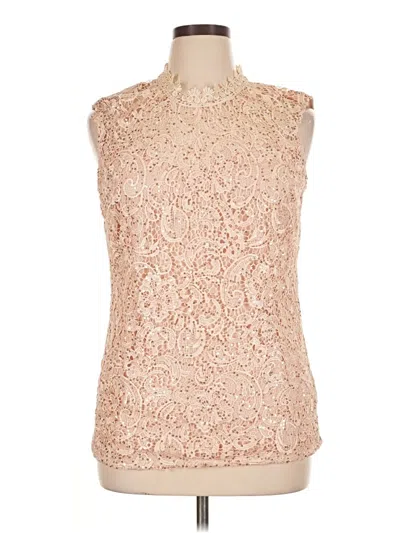 Pre-owned Soieblu Sleeveless Blouse In Brown