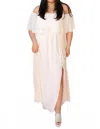 Soieblu True Intentions Off Shoulder Maxi Dress In Champagne In White