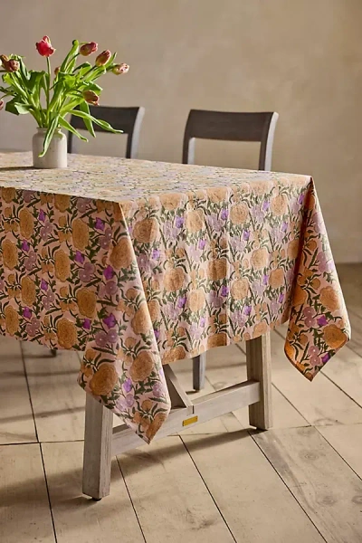 Soil To Studio Blooming Roses Cotton Tablecloth