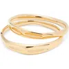 Soko Bahari Set Of 2 Bangles In Gold