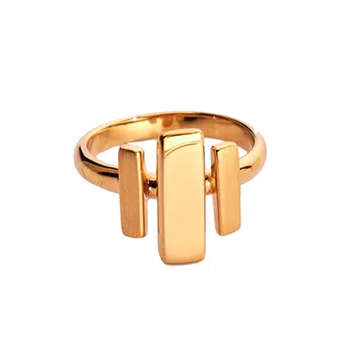 Soko Inc. Women's Gold Cala Bar Ring