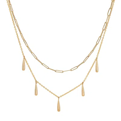 Soko Inc. Women's Gold Dash Layered Necklace