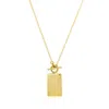 Soko Inc. Women's Gold Rectangle Medallion Necklace