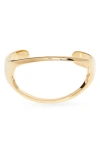 Soko Open Oval Statement Cuff Bracelet In Gold