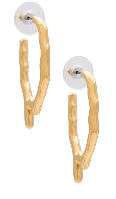 Soko Tiriko Midi Drip Hoop Earrings In 金色