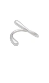 Soko Twisted Dash Cuff In Metallic Silver