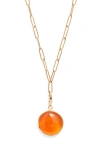 Soko Umbo Circle Pendant Necklace In Gold