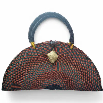 Sokona Women's Brown / Blue Kusana Large – Midnight Mosaic In Brown/blue