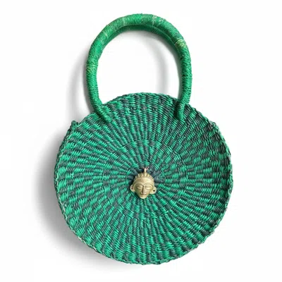 Sokona Women's Esengo Large Forest Green Handwoven Bag