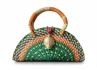 Sokona Women's Green Kusana – Oasis Handwoven Handbag.