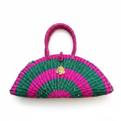 Sokona Women's Green / Pink Akua — Pink Horizon In Multi