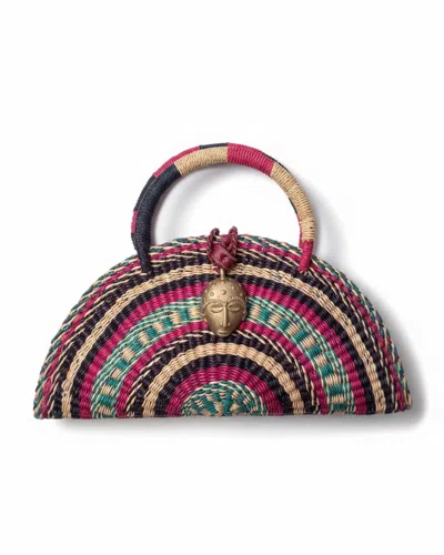 Sokona Women's Kusana -mosaic Handwoven Handbag. In Multi