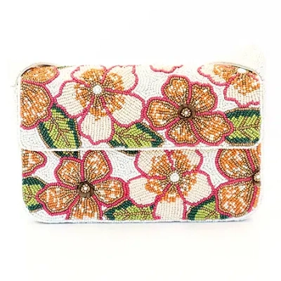 Sol & Mer Beaded Baguette Shoulder Bag In Multi