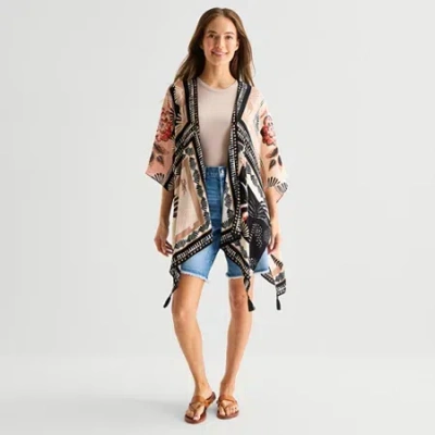 Sol & Mer Sol And Mer Patchwork Topper Wrap In Metallic