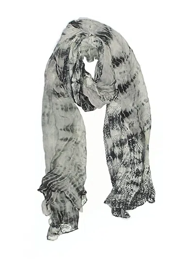 Pre-owned Sol & Mer Scarf In Gray