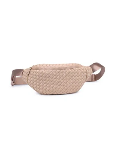 Sol And Selene Aim High Belt Bag In Nude