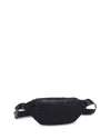 Sol & Selene Aim High Medium Woven Neoprene Belt Bag In Black
