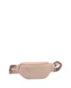 Sol & Selene Aim High Medium Woven Neoprene Belt Bag In Nude