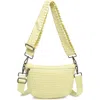 Sol And Selene Ethereal - Woven Neoprene Crossbody Bag In Butter