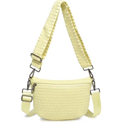 Sol And Selene Ethereal - Woven Neoprene Crossbody Bag In Butter