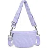 Sol And Selene Ethereal - Woven Neoprene Crossbody Bag In Lilac