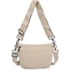 Sol And Selene Ethereal - Woven Neoprene Crossbody Bag In White