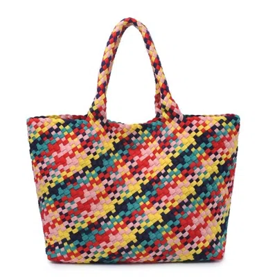 Sol And Selene Large Sky's The Limit Woven Crossbody In Multi
