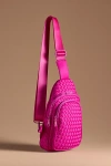 Sol And Selene Neoprene Sling Bag In Pink