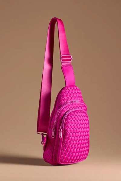 Sol And Selene Neoprene Sling Bag In Pink