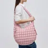 Sol And Selene Revive Puffer Hobo Bag In Rose In Multi