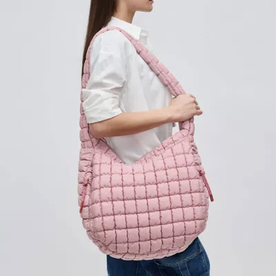 Sol And Selene Revive Puffer Hobo Bag In Rose In Multi