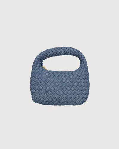 Sol And Selene Women's Dream Small Woven Neoprene Hobo Bag In Denim In Multi