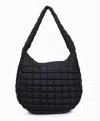 Sol And Selene Women's Revive Puffer Hobo Bag In Black In Black