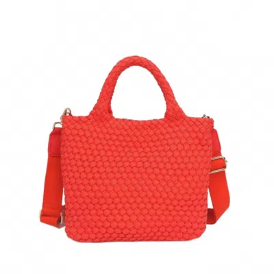 Sol And Selene Women's Sky's The Limit Small Sustainable Crossbody Bag In Coral In Pink