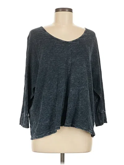 Pre-owned Sol Angeles 3/4 Sleeve T-shirt In Gray