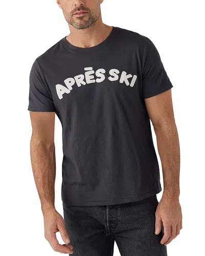 Sol Angeles Apres Ski Short Sleeve Graphic Tee In Vintage Black