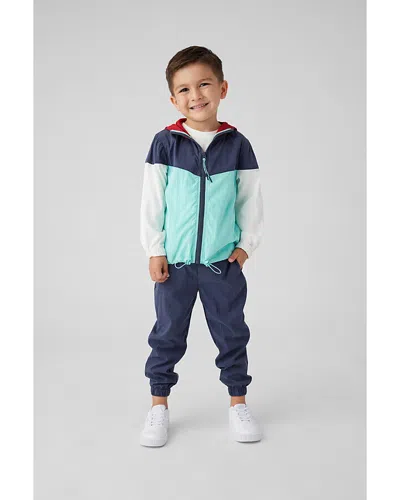 Sol Angeles Boys' Color Block Zip Hoodie - Little Kid, Big Kid In Indigo