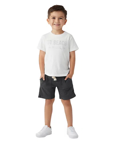 Sol Angeles Boys' To Beach Cotton Tee - Little Kid, Big Kid In D White