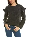 SOL ANGELES SOL ANGELES BRUSHED BOUCLE FLOUNCE PULLOVER