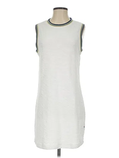 Pre-owned Sol Angeles Casual Dress In White