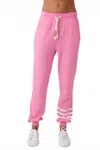 Sol Angeles Coastal Waves Jogger Pants In Pink In Pink