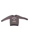 Sol Angeles Drunk In Love Pullover In Aubergine In Grey