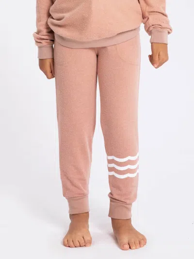 Sol Angeles Kids' Essential Hacci Jogger In Orange In Brown