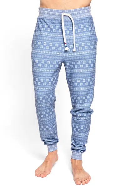 Sol Angeles Fair Isle Jogger In Indigo In Blue