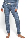 SOL ANGELES FAIR ISLE JOGGER IN INDIGO