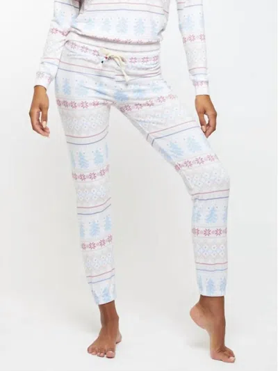 Sol Angeles Fair Isle Jogger In White