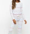 Sol Angeles Fair Isle Pullover In White In White