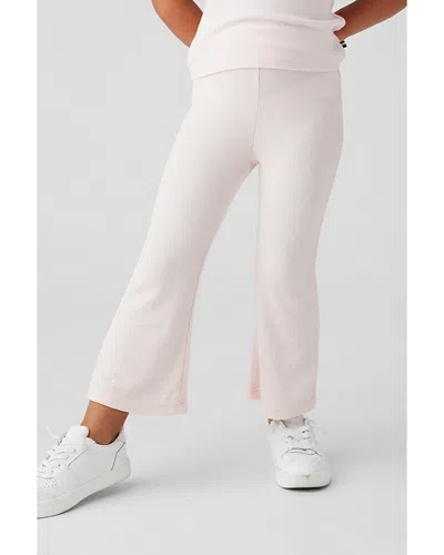 Sol Angeles Girls' Ribbed Flare Modal Pant - Little Kid, Big Kid In Ice Pink