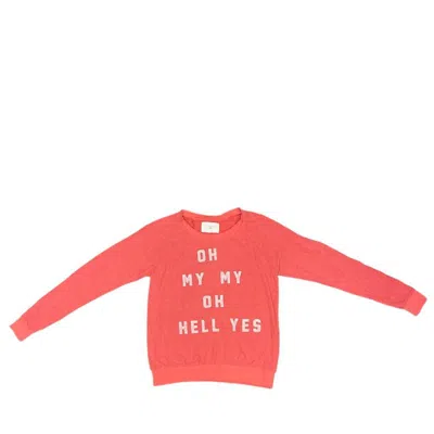 Sol Angeles Hell Yes Pullover In Sunset In Orange